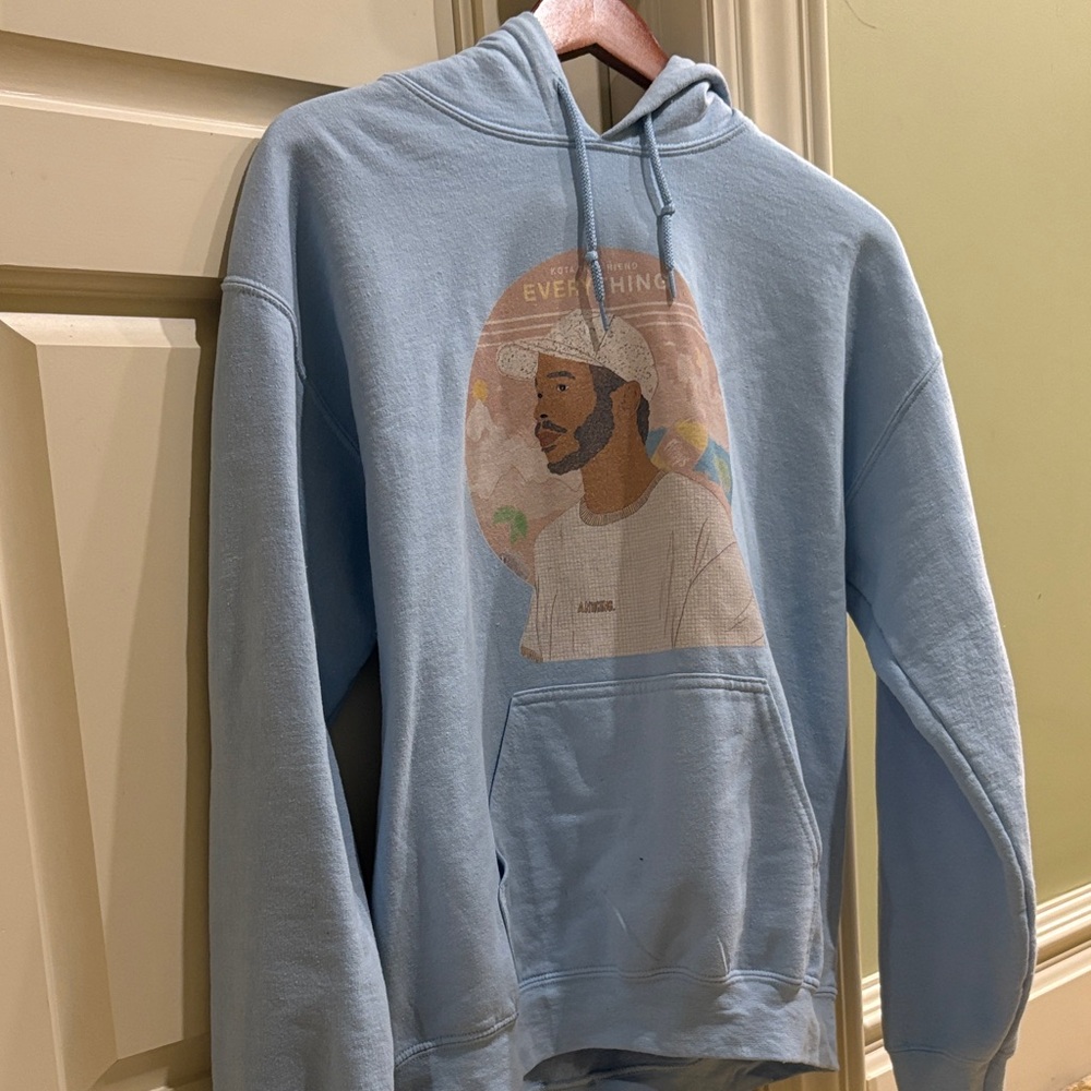 “Kota The Friend” Light Blue Graphic Hoodie